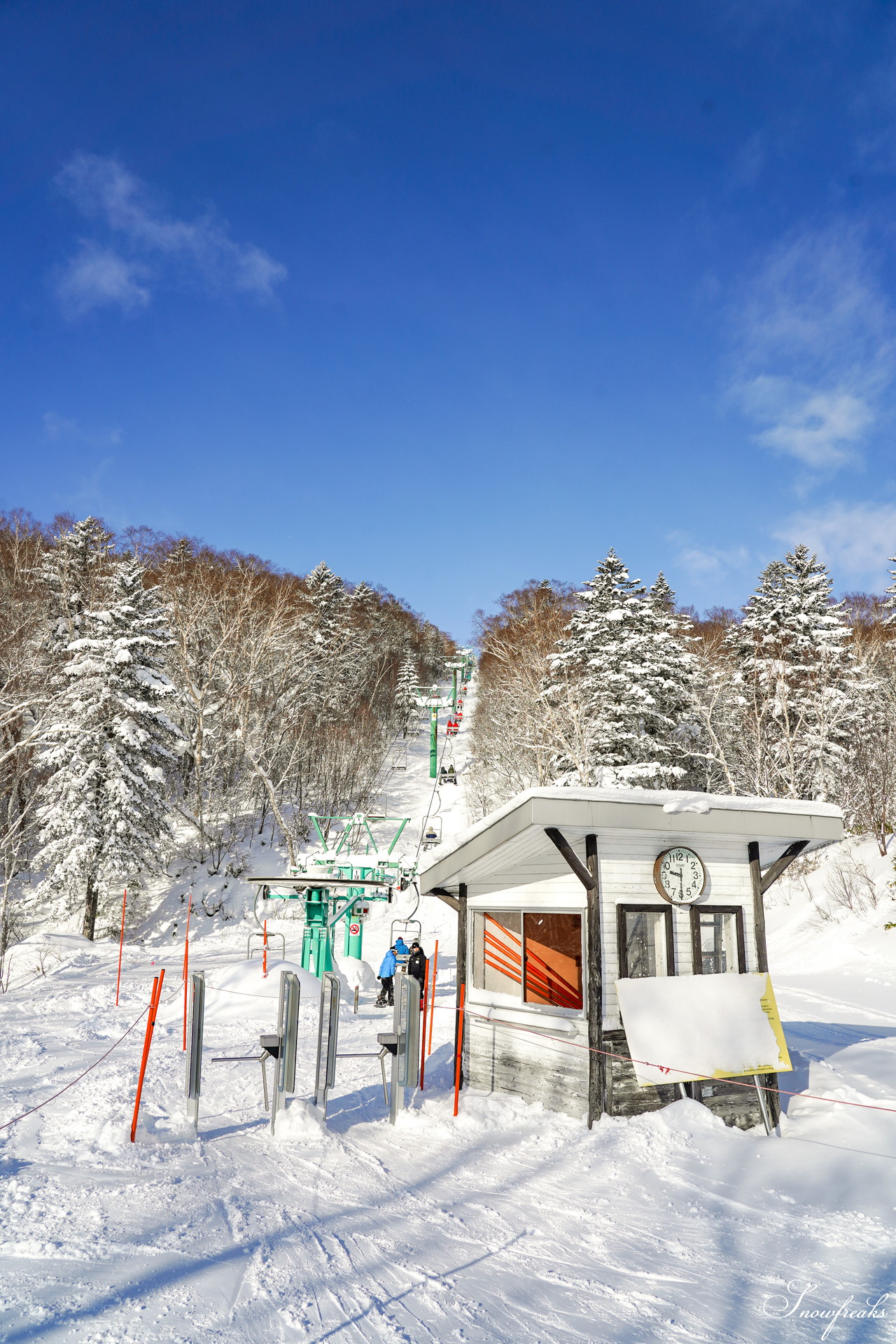 サッポロテイネ　これが北海道の冬。気温-11℃、澄んだ青空の下、パウダースノーが舞う天空のゲレンデ！